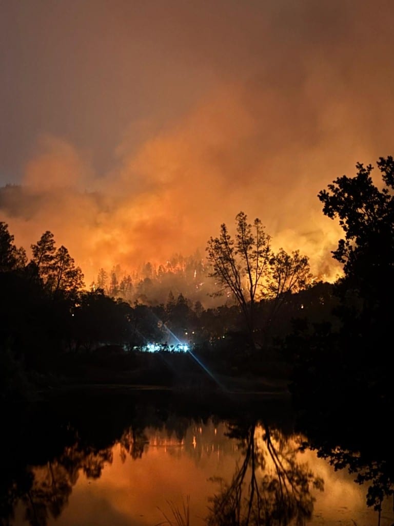Heibel Ranch Vineyards lost water tanks, irrigation equipment and most of the vineyard ranch in the Pickett Fire. Bennett Ghiringhelli photo.