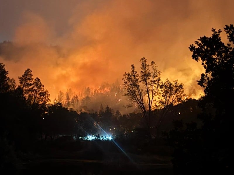 Heibel Ranch Vineyards lost water tanks, irrigation equipment and most of the vineyard ranch in the Pickett Fire. Bennett Ghiringhelli photo.
