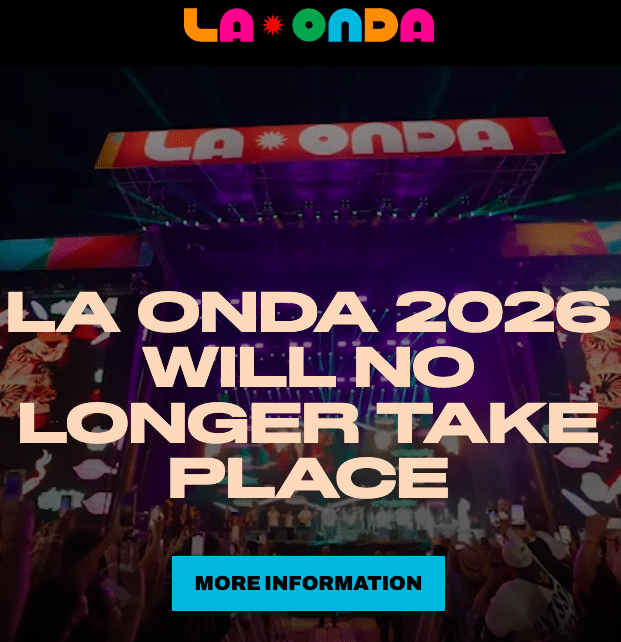screenshot of La Onda website
